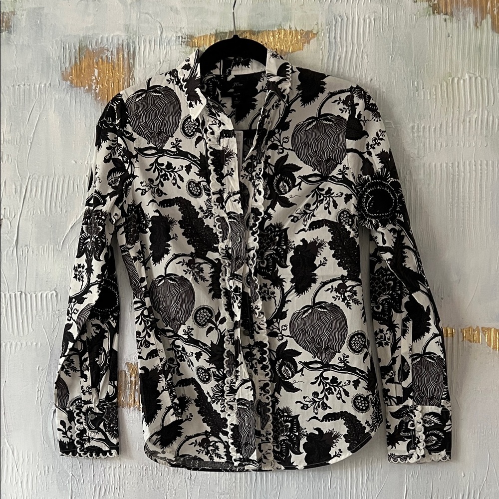 J. Crew | Floral Pattern Blouse